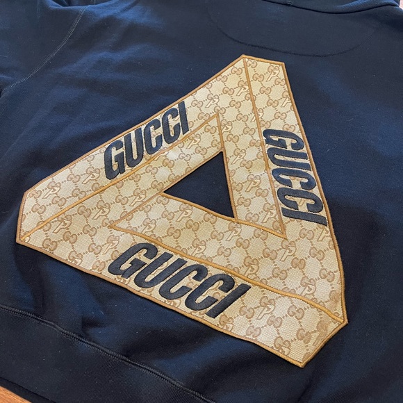 Gucci X Palace hooded Sweatshirt Size XS Black - Picture 5 of 6